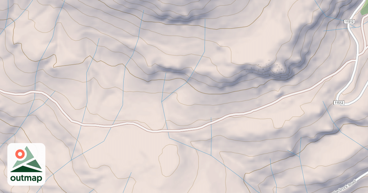 Map of BLACK ROCK SPUR U