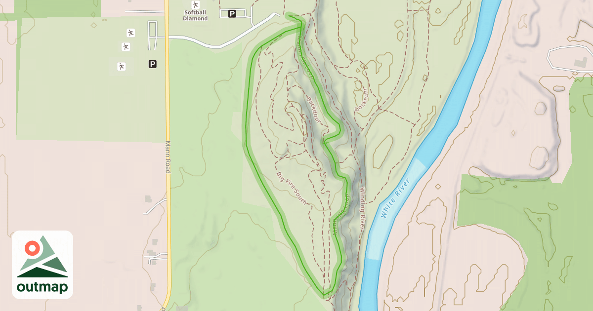 Map of Mann Hill Loop
