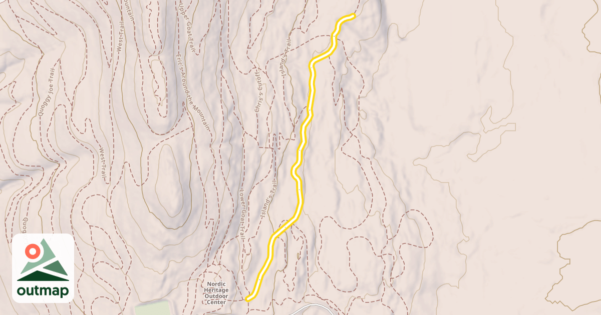 Map of Ashby Ridge Trail