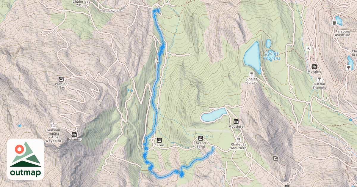 Map of La Gentiane