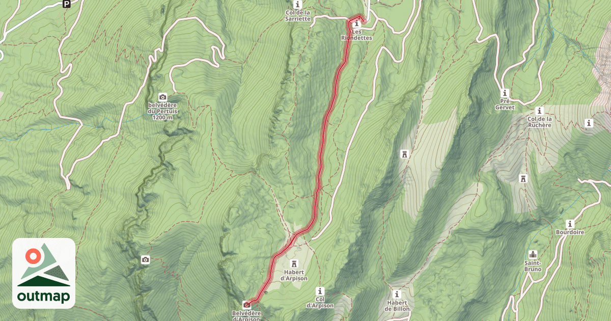 Map of Vers Arpison