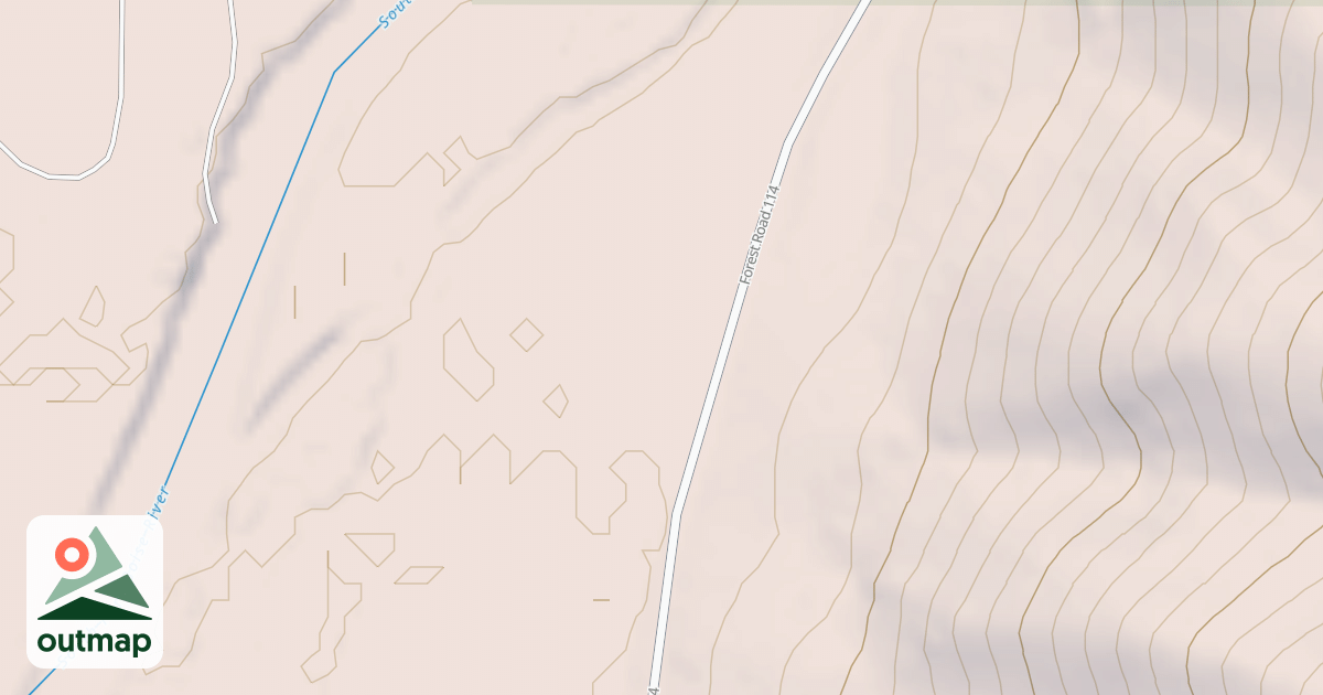 Map of BRONCO GULCH DISPERSED