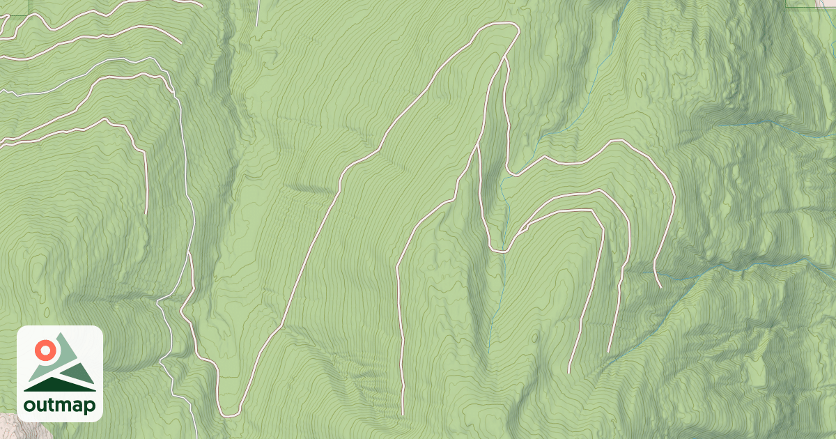 Map of HELLROARING RIDGE