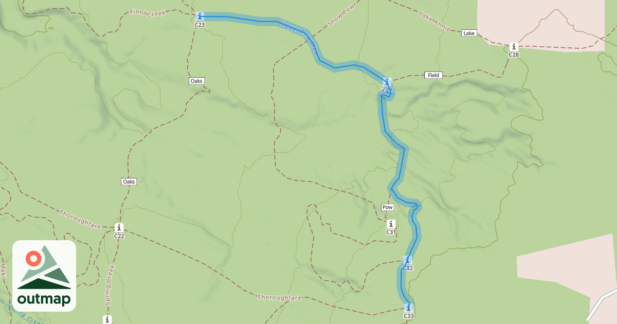 Map of Upper Pow Pow