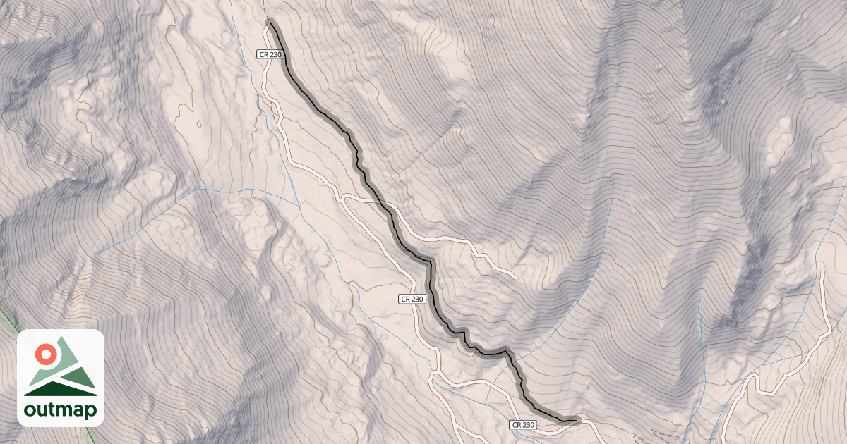Map of Continental Divide Trail