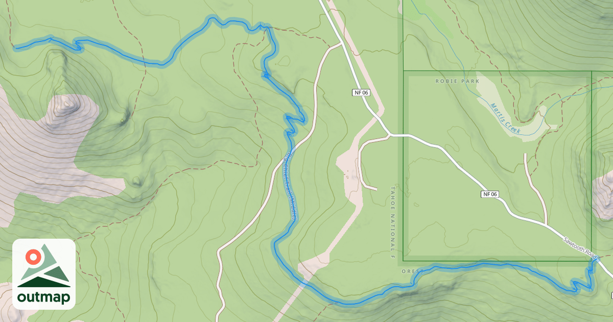 Map of Big Chief Trail (Middle)
