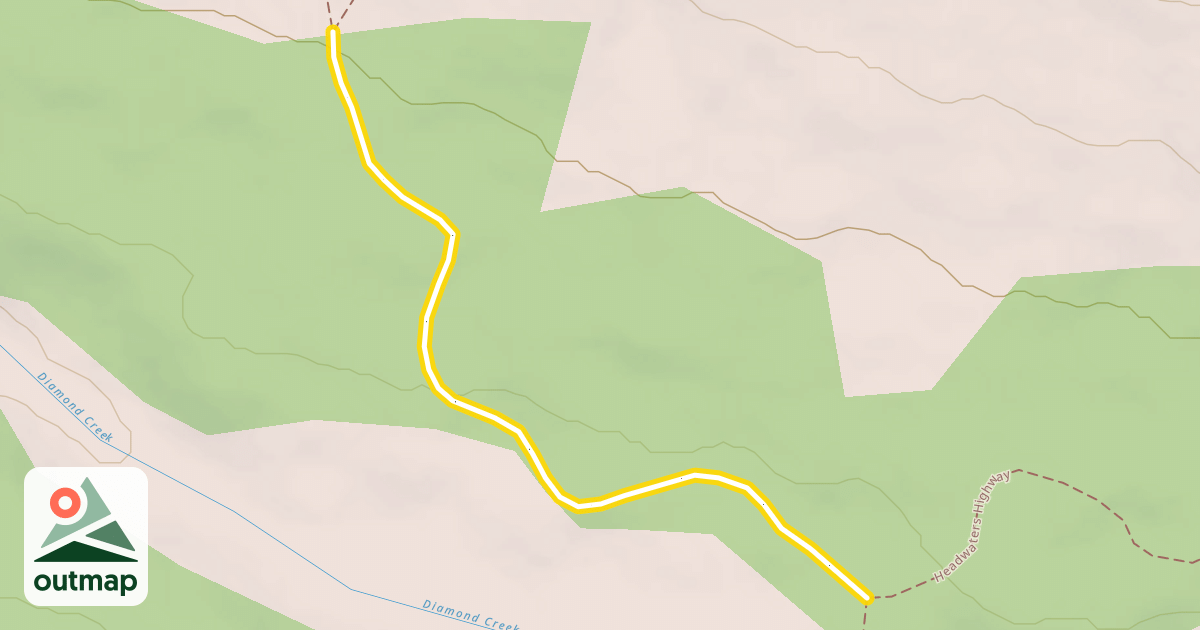Map of Headwaters Highway