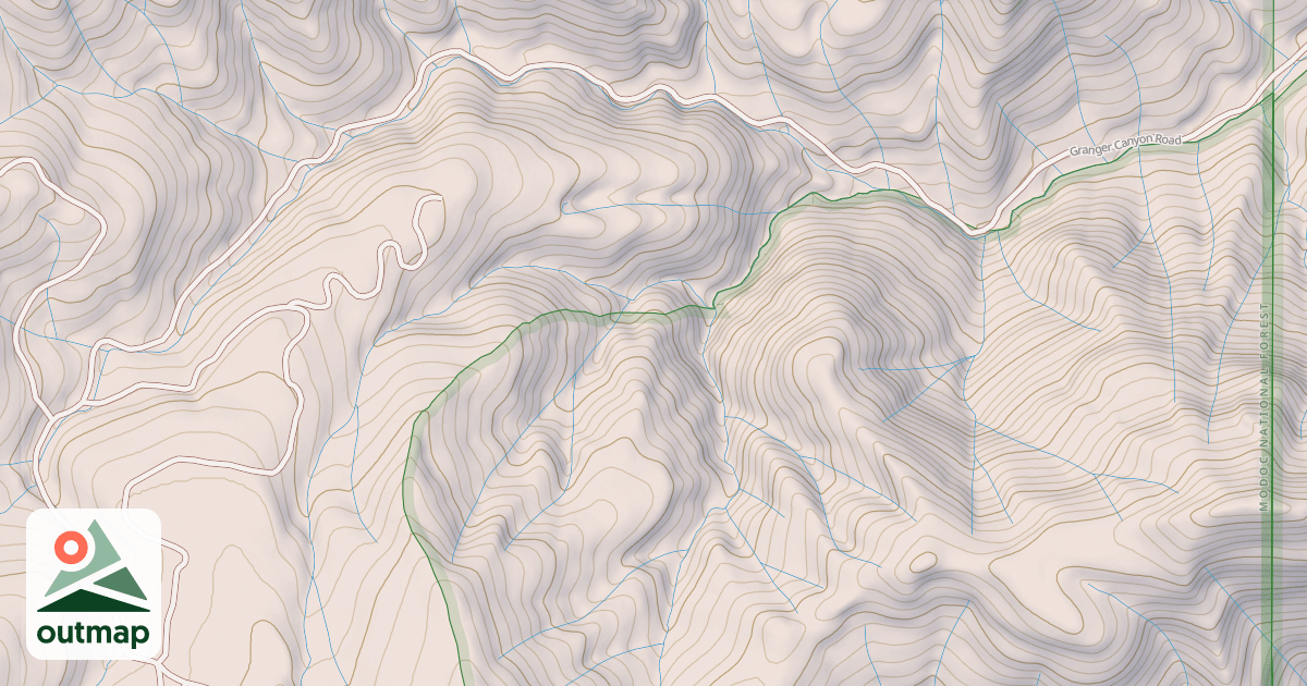 Map of GRANGER CANYON