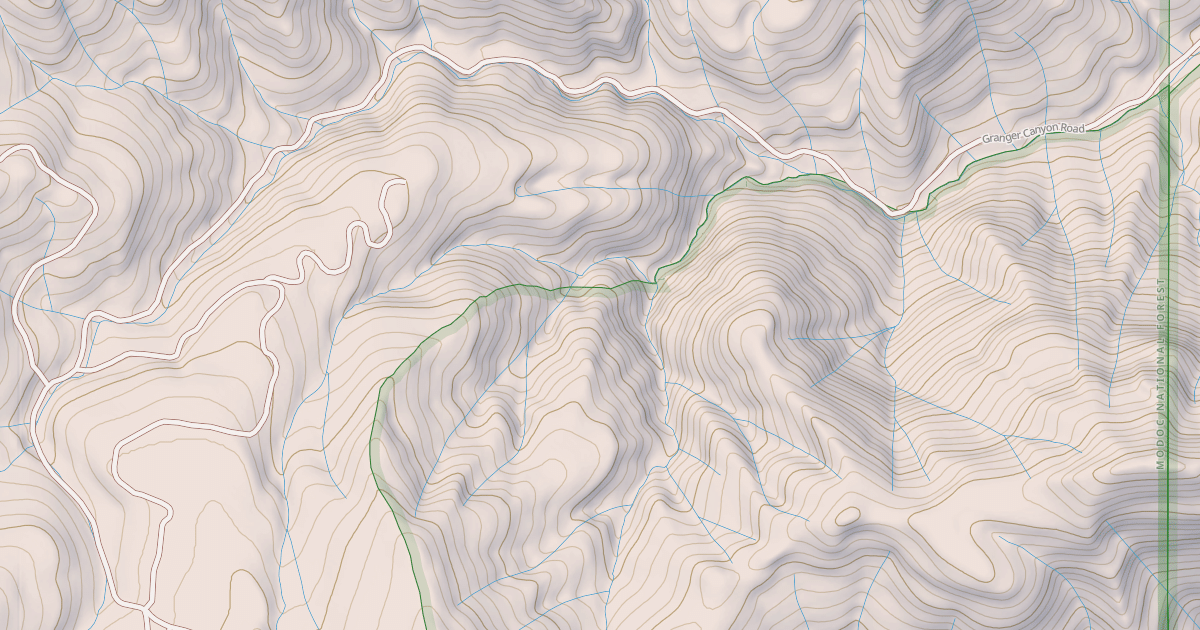 Map preview of GRANGER CANYON