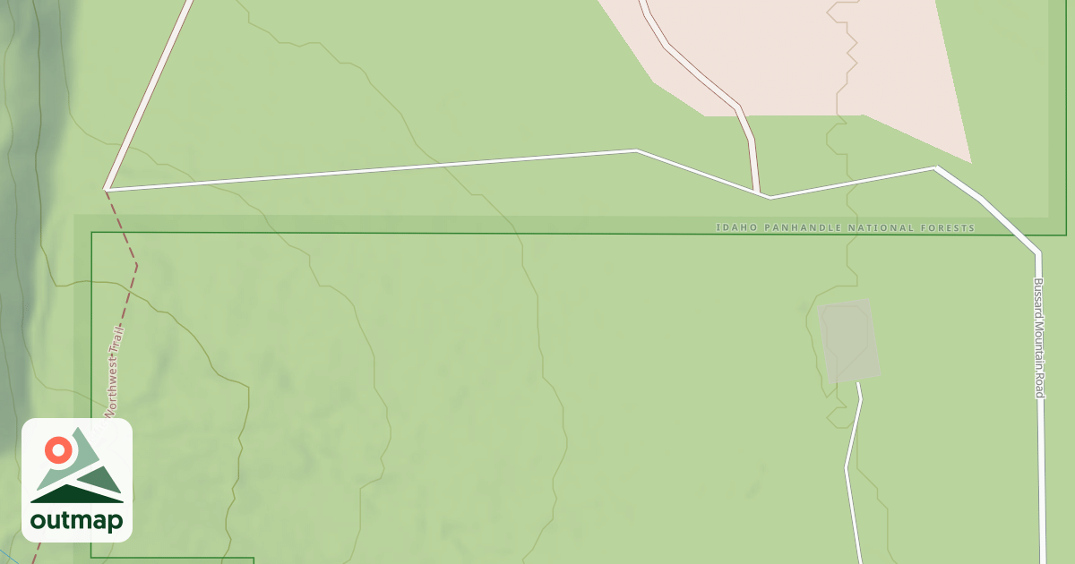 Map of BUSSARD LAKE
