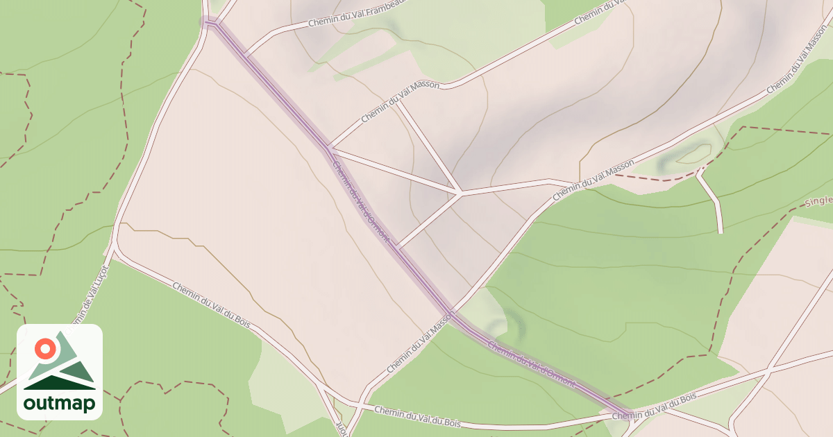 Map of Chemin du Val d'Ormont