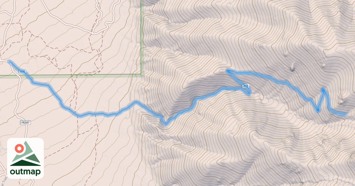 Map of Santaquin Bench Spur