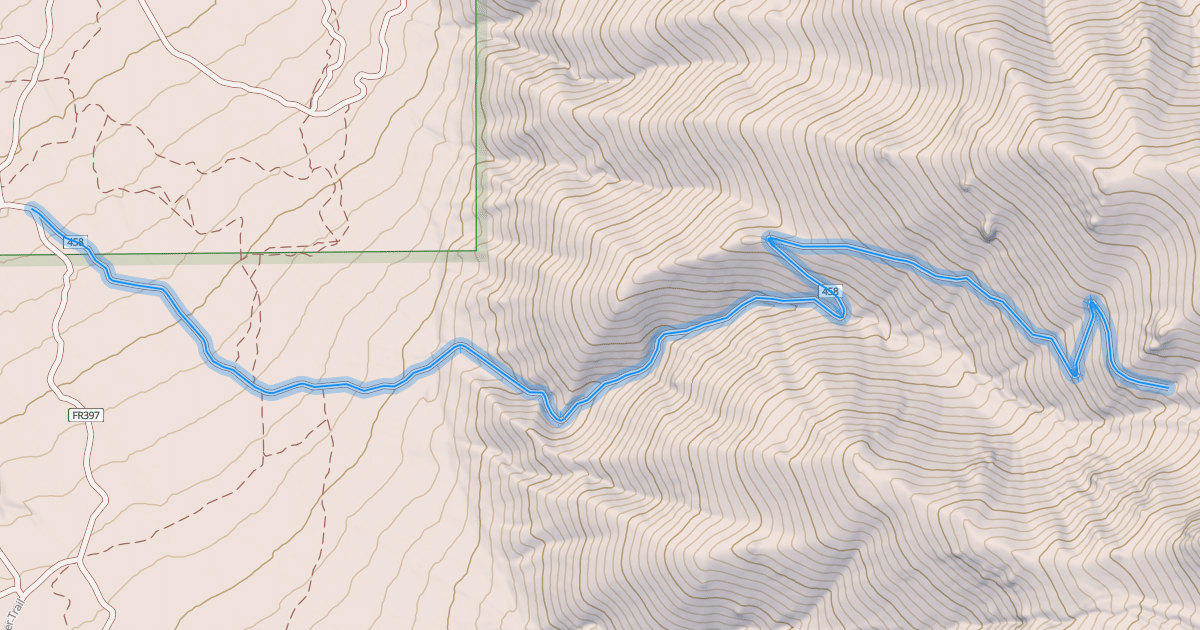 Map preview of Santaquin Bench Spur
