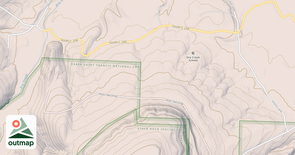 Map of USFS Motor Vehicle Use Map Roads {CFA9E8EF-4CB6-4C68-822D-7C7D92149FEB}