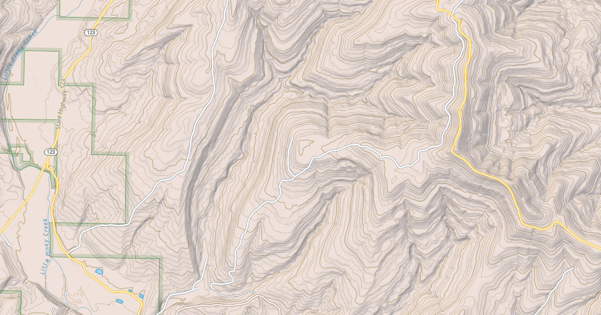 Map preview of SULPHUR BRANCH