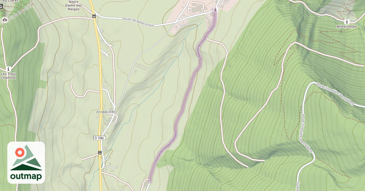 Map of Chemin de Dedain Dessus