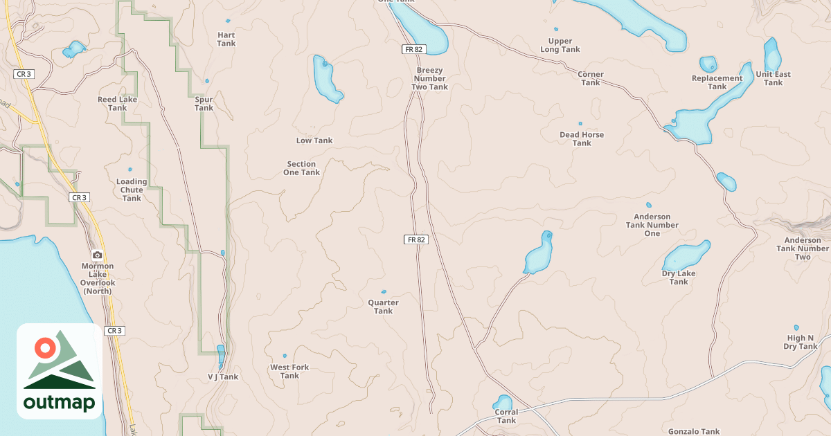 Map of ANDERSON MESA
