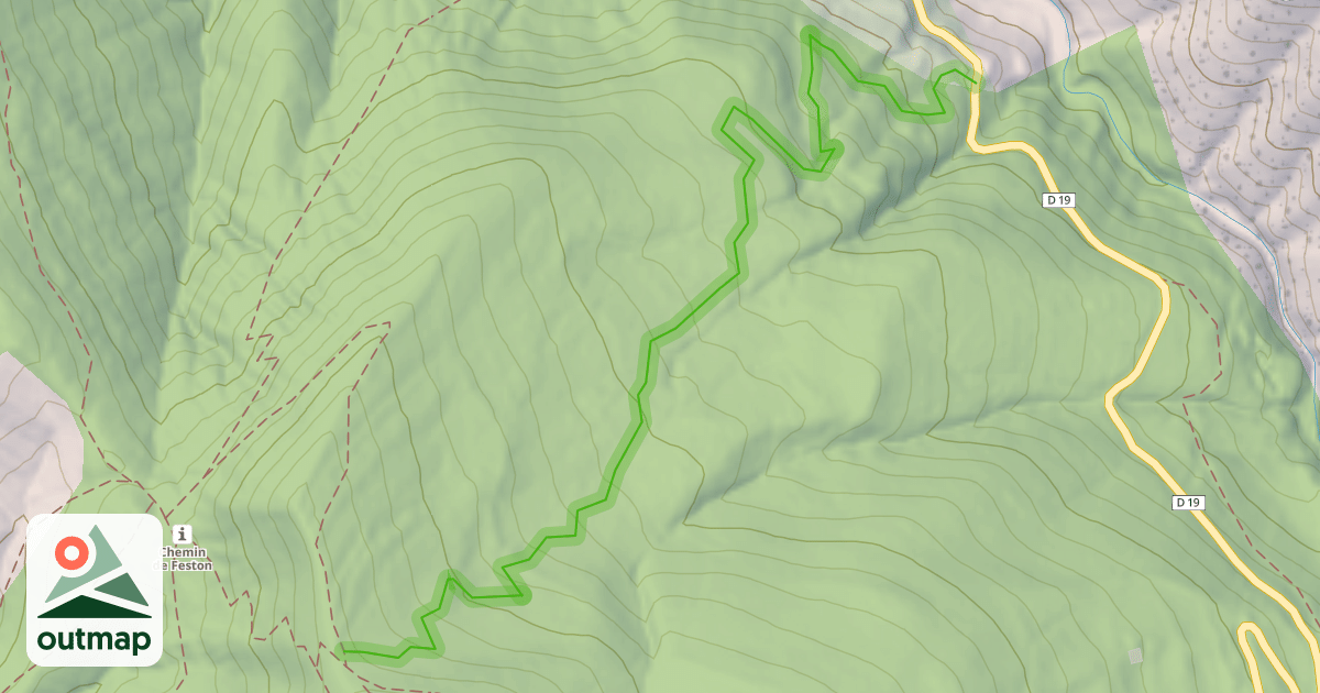 Map of chemin Paradise