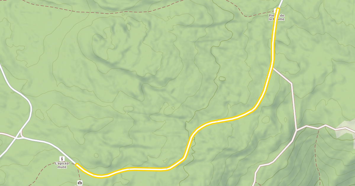 Map preview of Route Forestière du Massacre