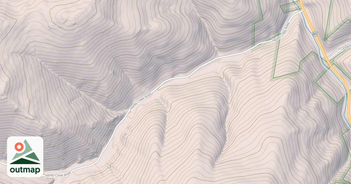 Map of HARLEY CREEK