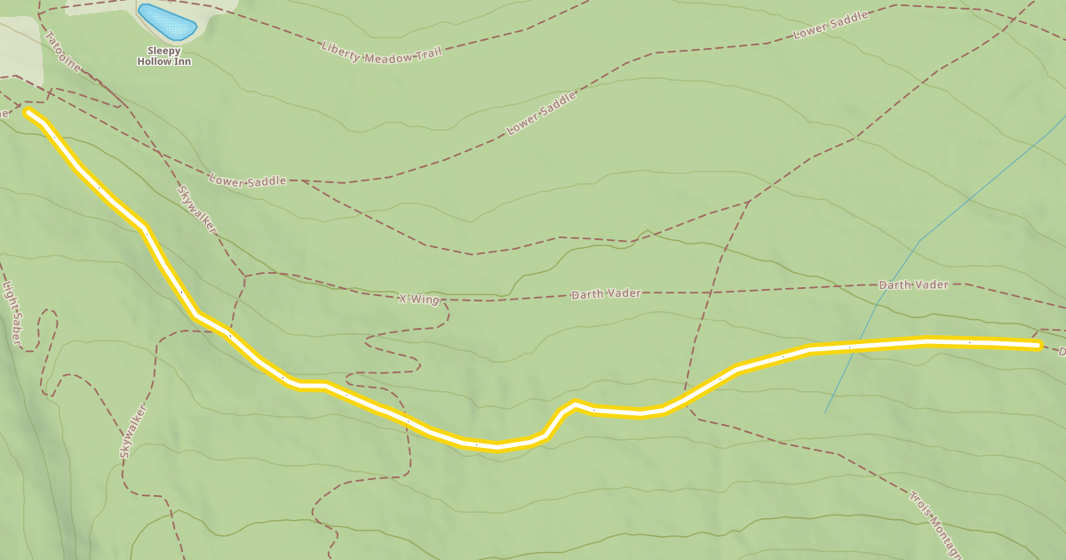 Map preview of Upper Saddle Trail