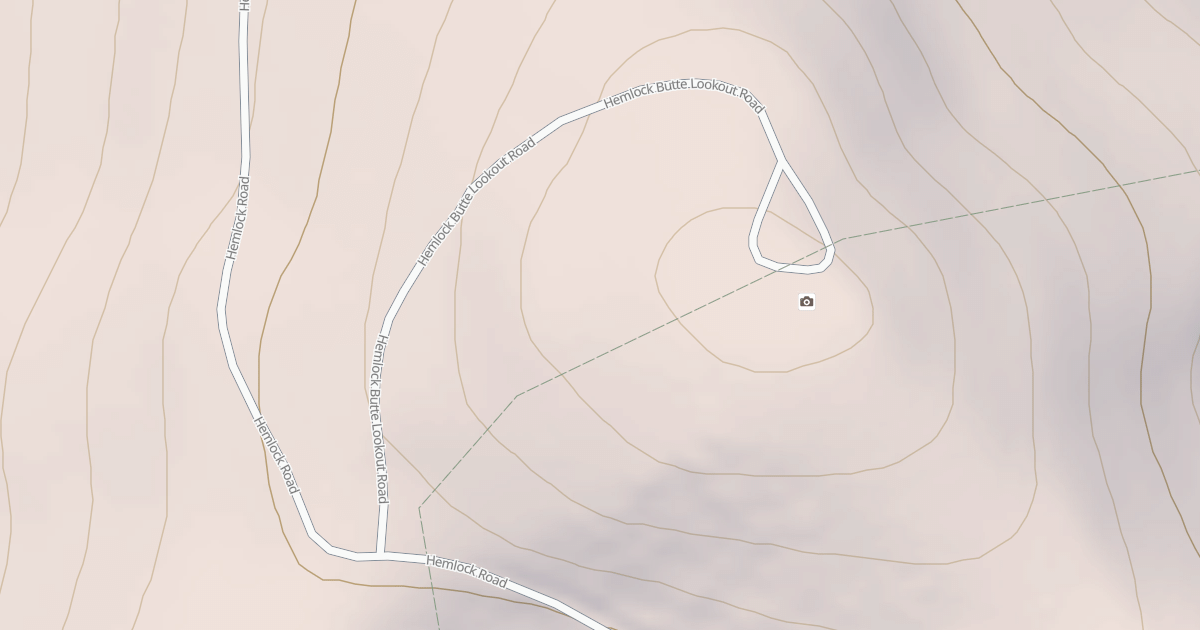 Map preview of HEMLOCK BUTTE LOOKOUT