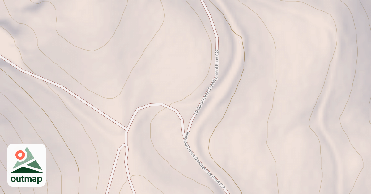 Map of MIDDLE FORK-WEST FORK TIE