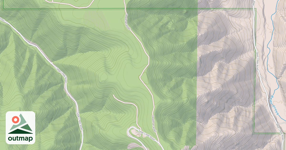 Map of N164E DEADMAN