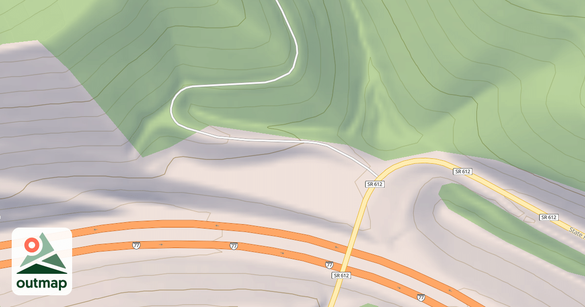Map of HOGBACK MOUNTAIN