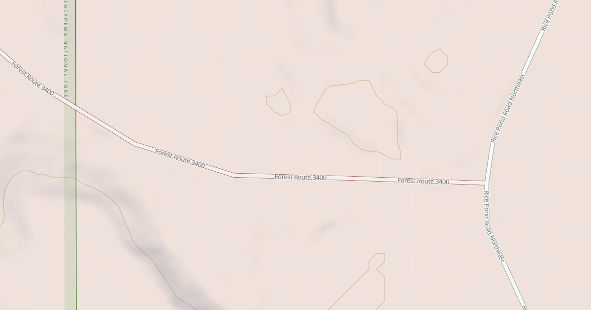 Map preview of RICE POND SPUR NORTHEAST