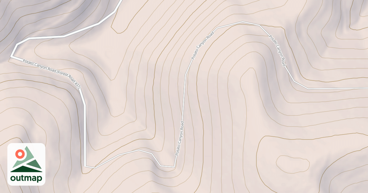 Map of POTATO CANYON