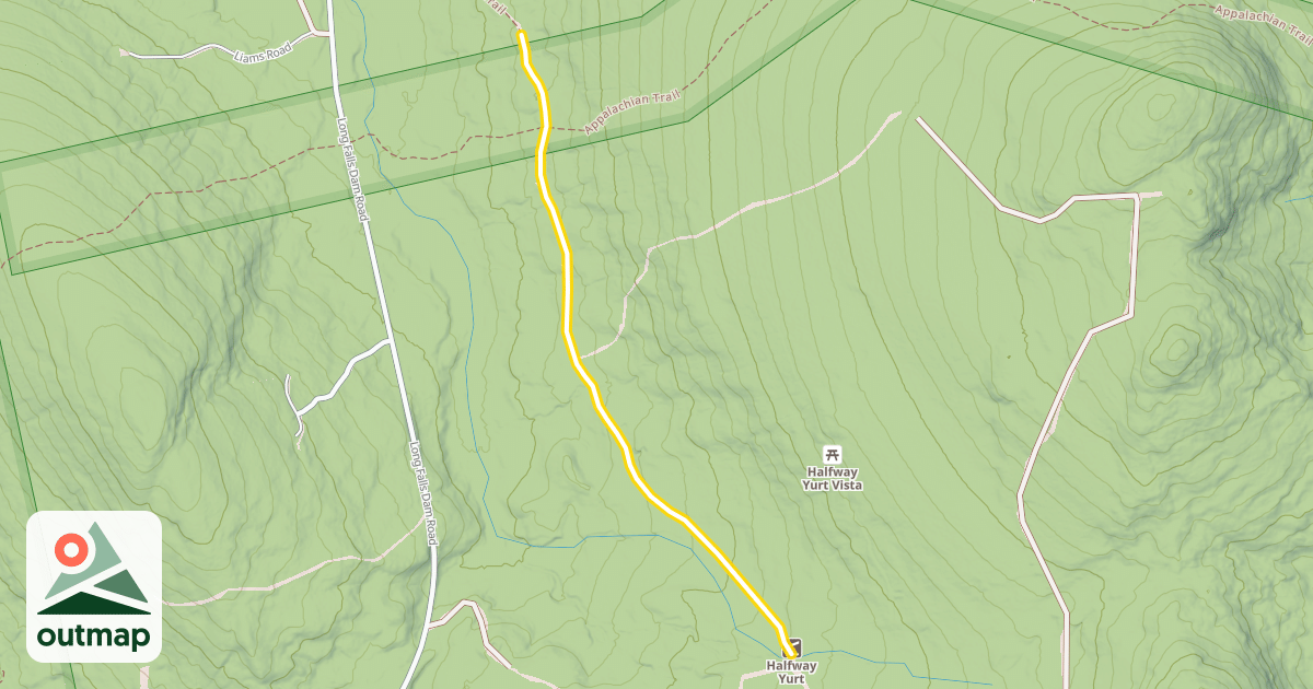 Map of Maine Hut Trail