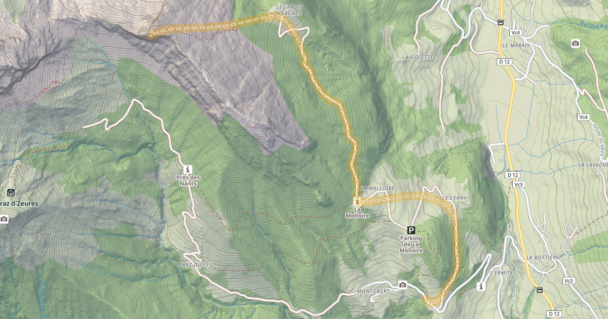 Map preview of L'Aiguille — Montaubert