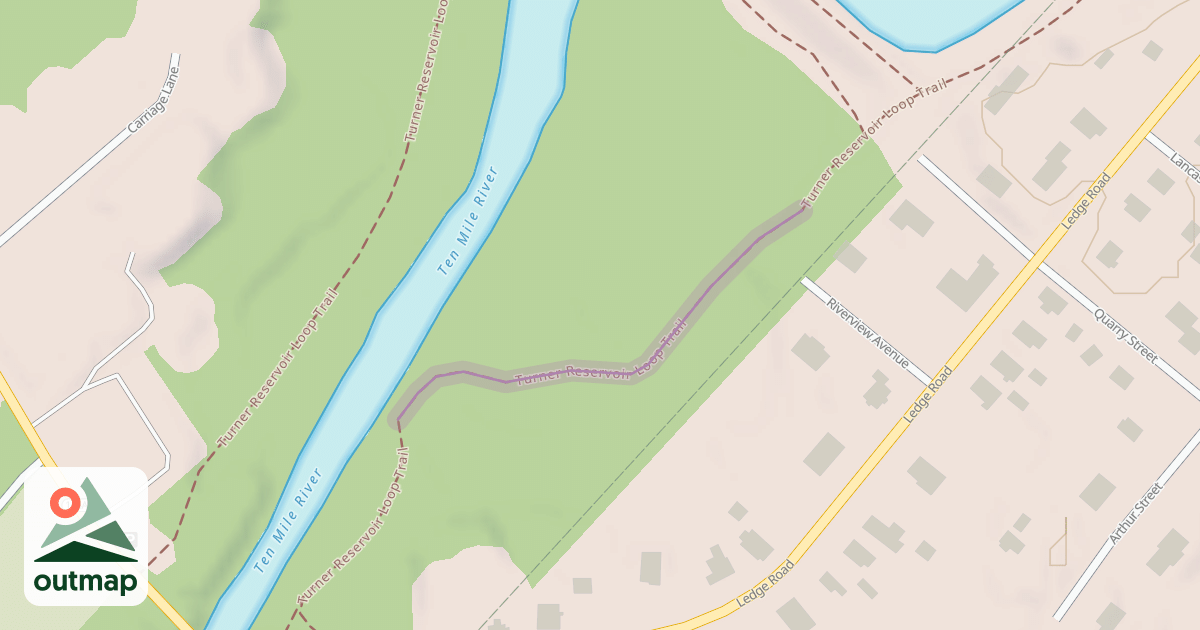 Map of Turner Reservoir Loop Trail