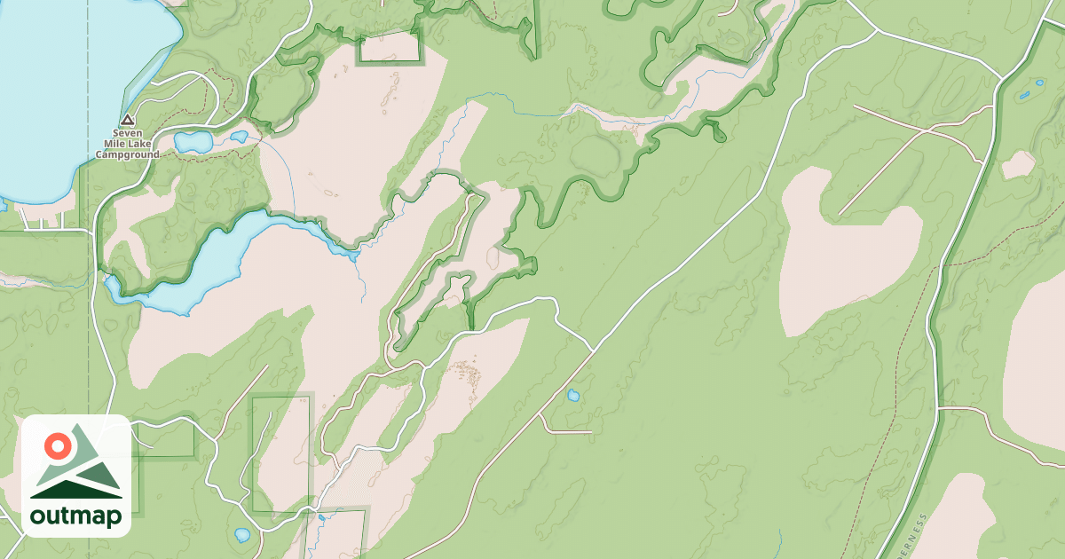 Map of BACK TRACKER ROAD