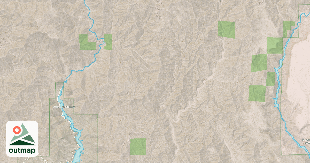 Map of Curl Ridge Jeep Trail
