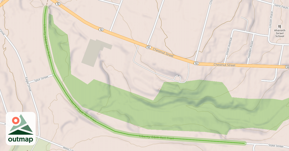 Map of Liberty O&W Rail Trail