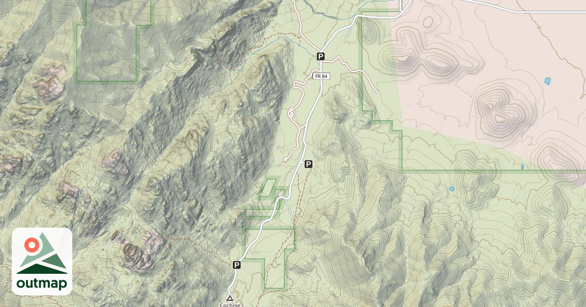 Map of COCHISE STRONGHOLD