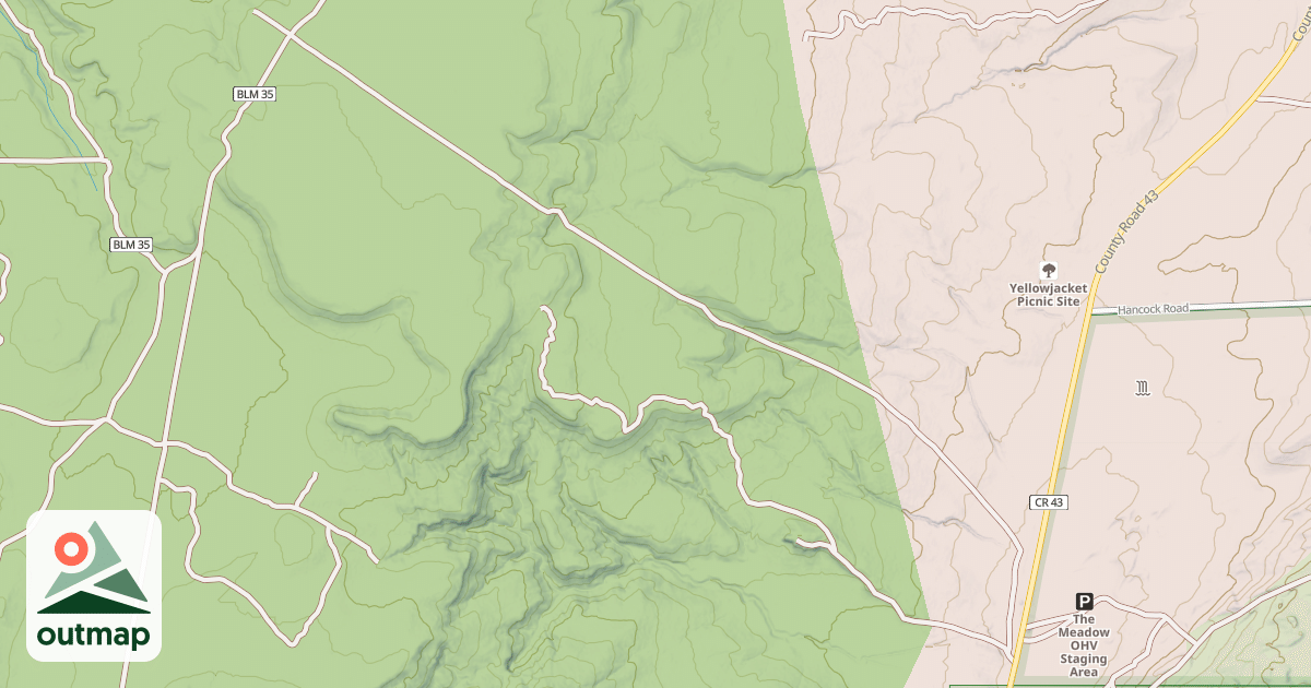 Map of BLM National GTLF Public Motorized Roads 1e6b858d-3d61-4180-b3c1-3f28e8ce2153