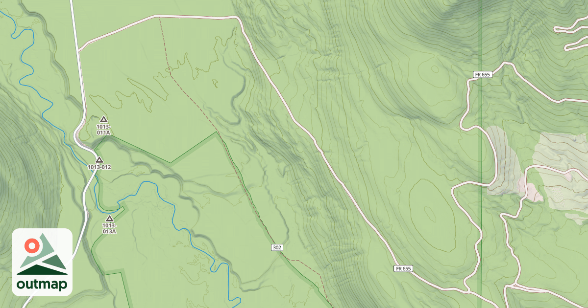 Map of BUGLE PASS D8