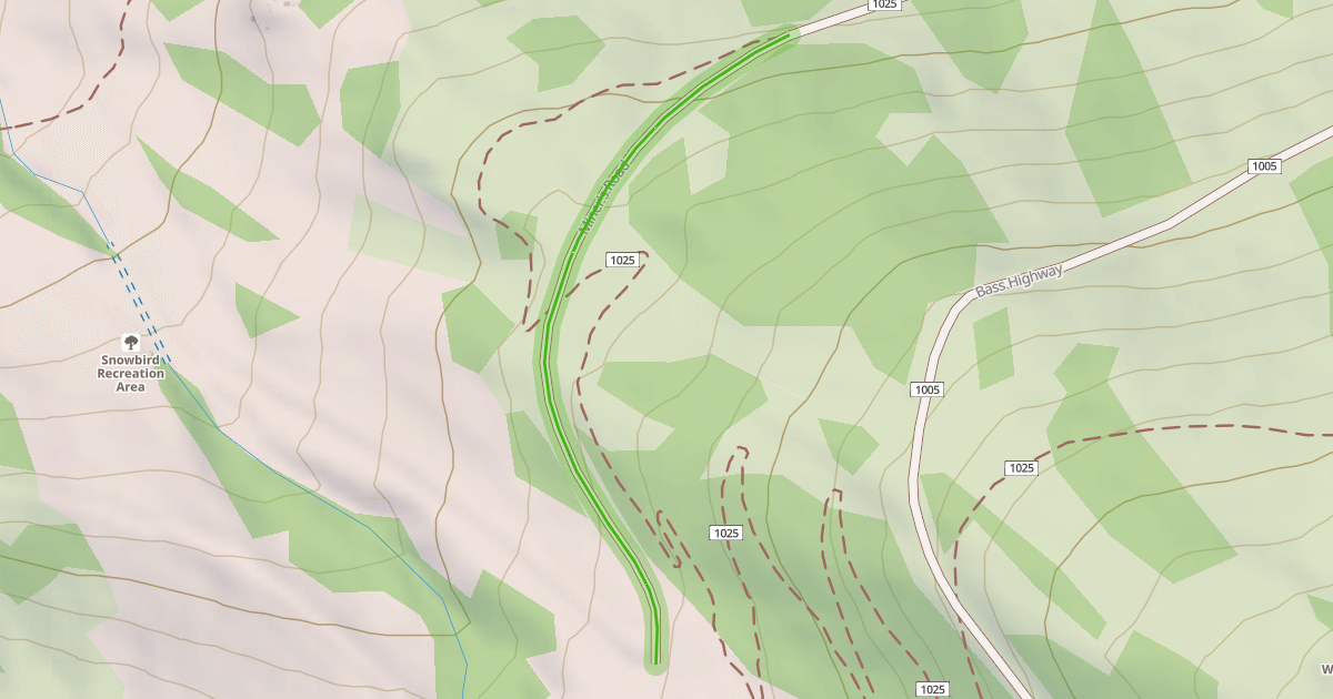 Map preview of Miner's Road