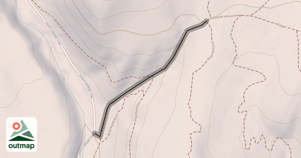 Map of Gobblers Gulch (Wash)
