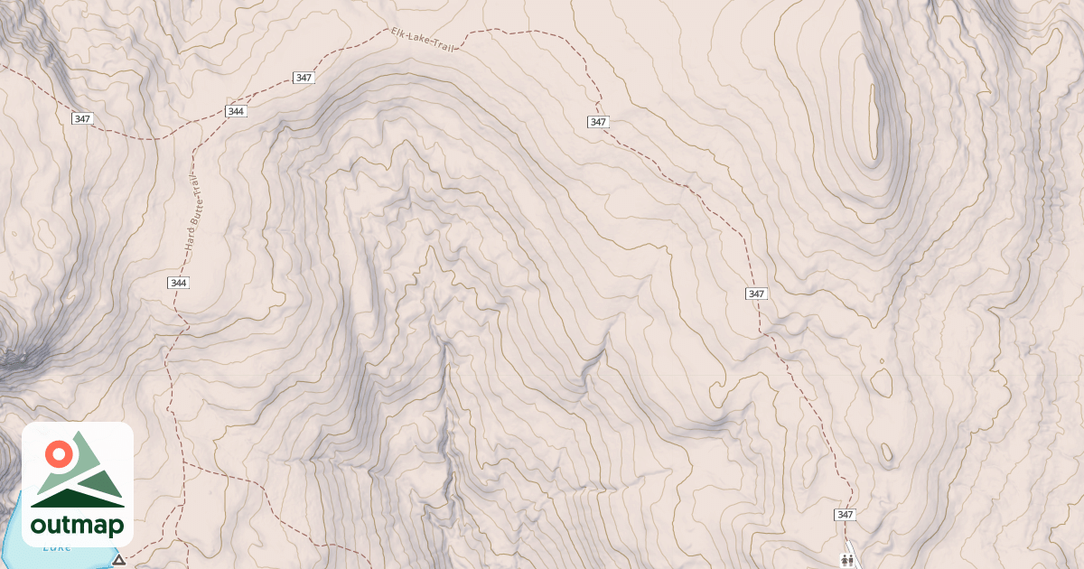 Map of ELK LAKE
