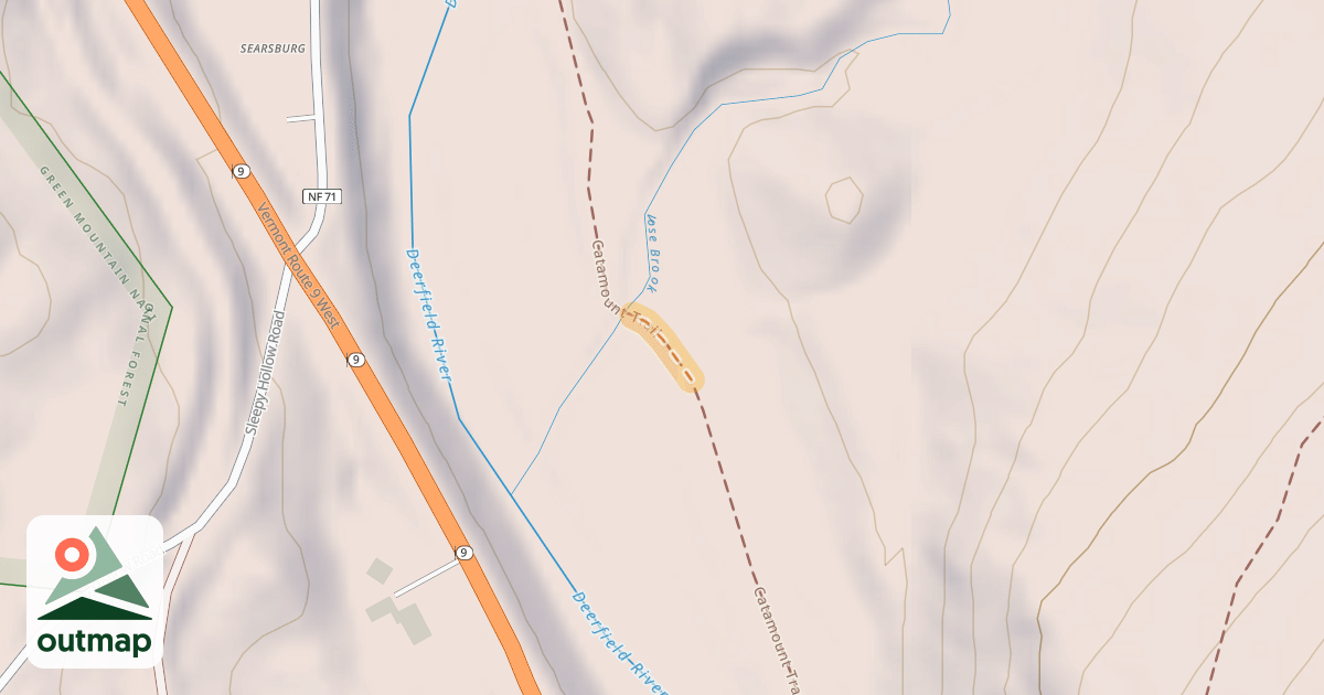 Map of Catamount Trail