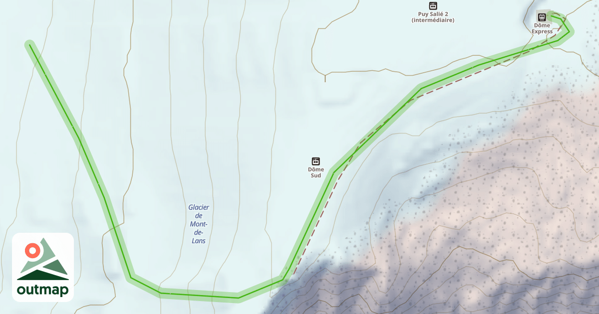 Map of Acces Belvedere