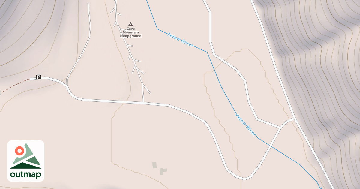 Map of MIDDLE FORK TETON RIVER