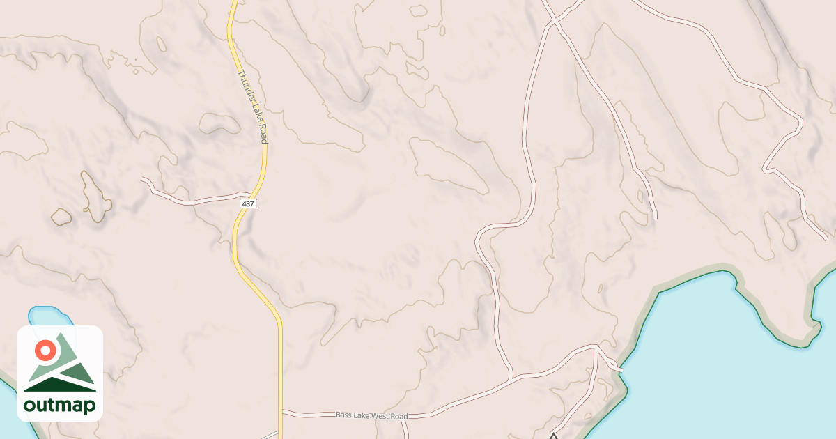 Map of BASS LAKE WEST