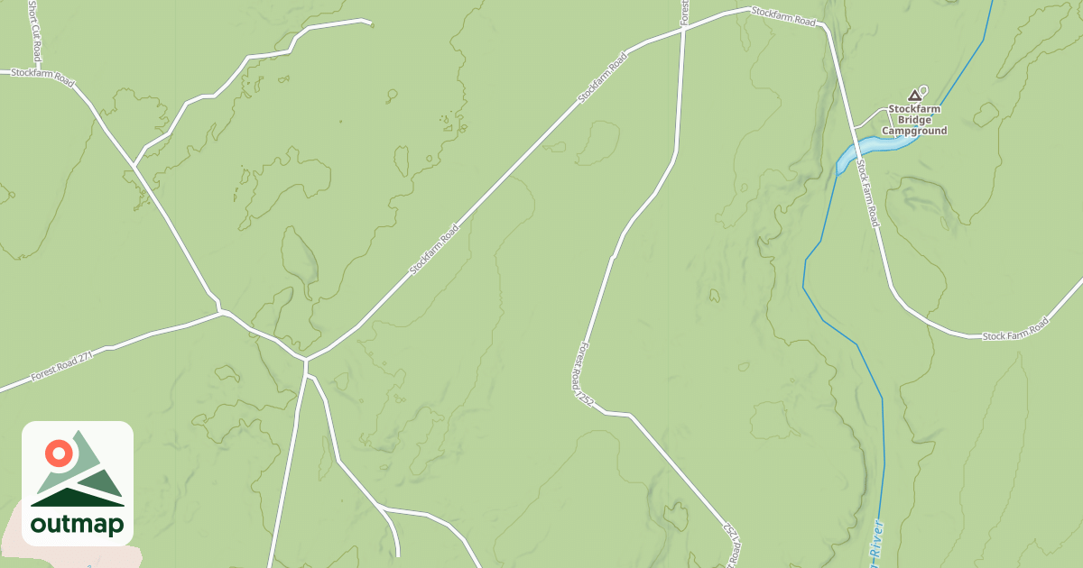 Map of USFS Motor Vehicle Use Map Trails 12952