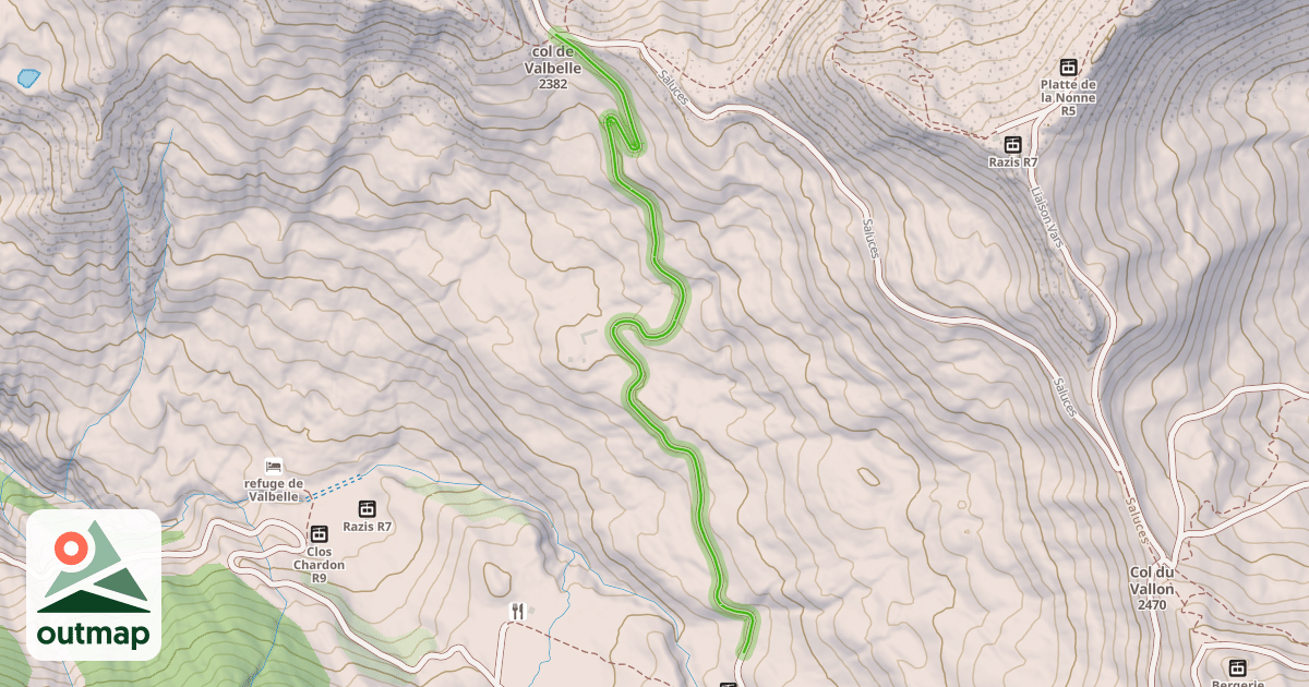 Map of Chemin des Florins