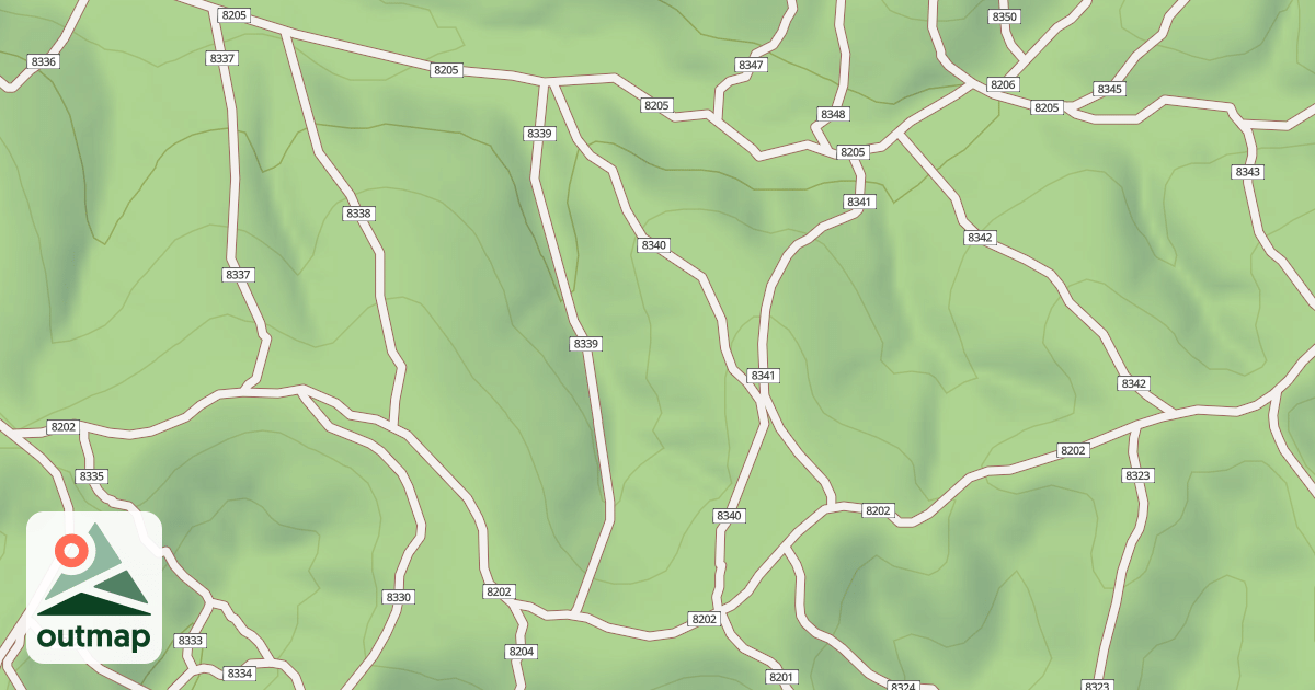 Map of USFS Motor Vehicle Use Map Trails 19340